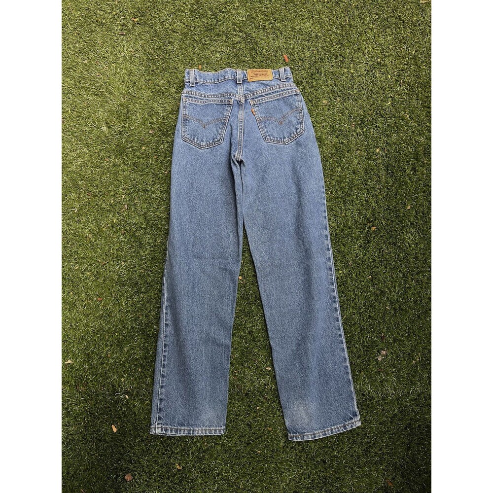 Vintage Levis 550 Orange Tab Indigo Blue jeans 27 x 30 Made in USA